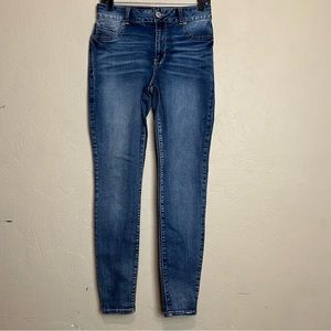 Maurices‎ Women's Blue Denim  High -Rise Skinny Leg Jeans Size M Reg